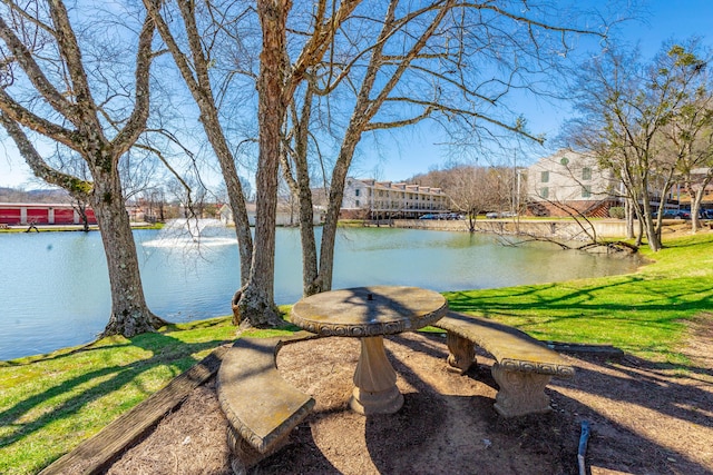 view of water feature