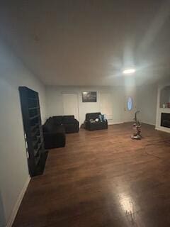 interior space featuring dark hardwood / wood-style floors