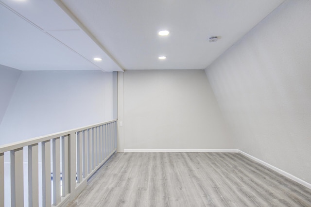 empty room featuring light hardwood / wood-style floors