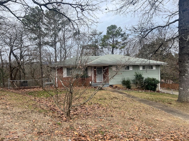 view of ranch-style home