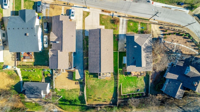 bird's eye view with a residential view