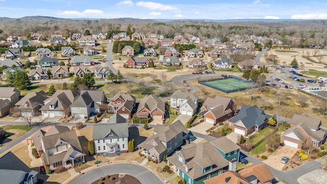 drone / aerial view featuring a residential view