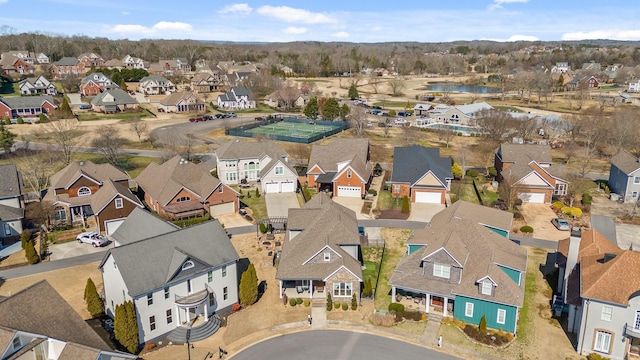 drone / aerial view featuring a residential view