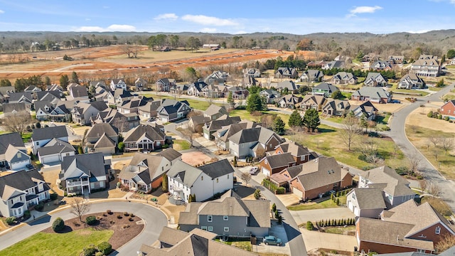 bird's eye view featuring a residential view