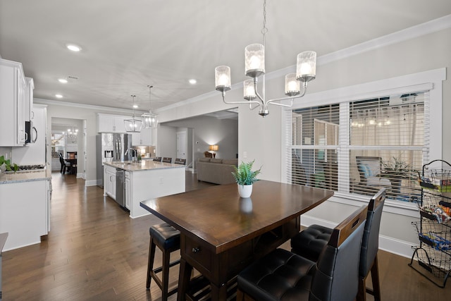 view of dining room