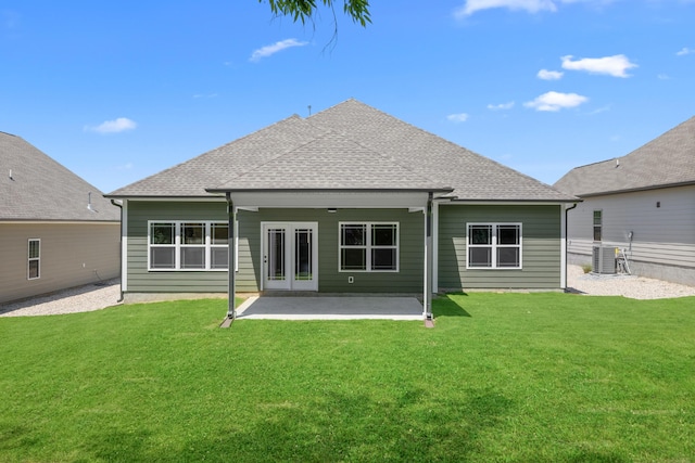 8904 Knolling Loop Unit 33, Ooltewah, TN 37363 - rear view of house featuring a patio area, a shingled roof, and cooling unit