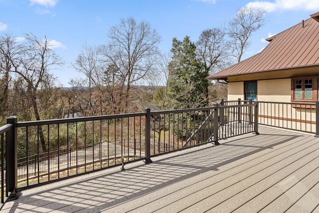 view of wooden terrace