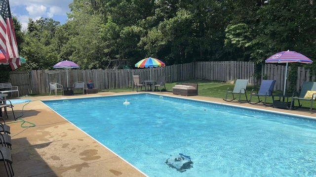 25 Carolyn Ln, Rossville, GA 30741 - view of swimming pool featuring a fenced backyard, a patio, and a fenced in pool