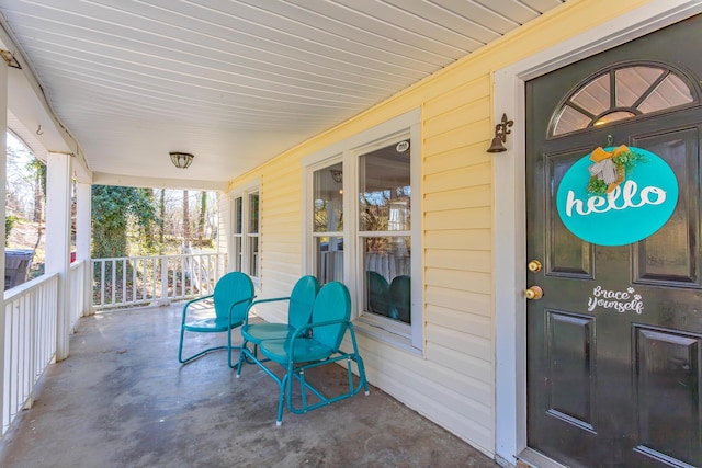 view of patio with covered porch