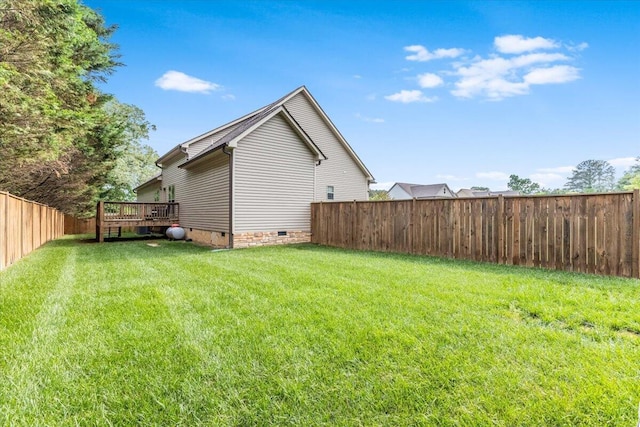 55 E Acorn Dr, Rock Spring, GA 30739 - view of yard with a wooden deck