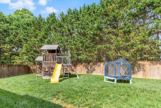 55 E Acorn Dr, Rock Spring, GA 30739 - view of playground with a trampoline