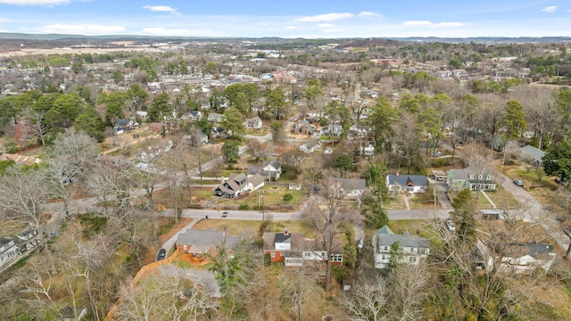 aerial view featuring a residential view