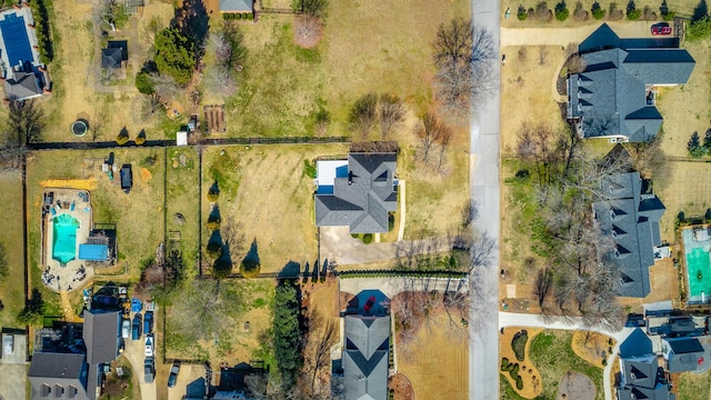 aerial view featuring a residential view