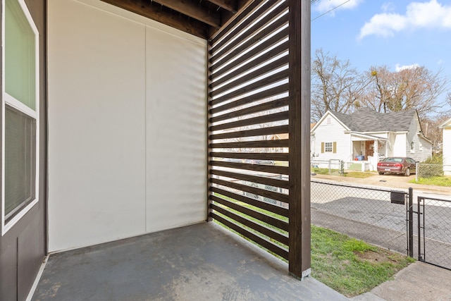 details with a gate and fence