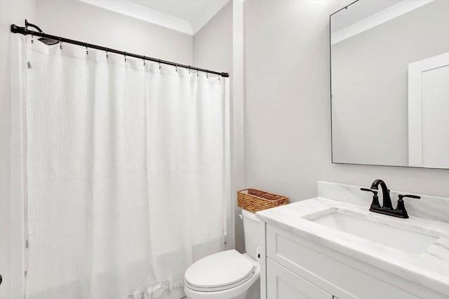 full bath with vanity and toilet