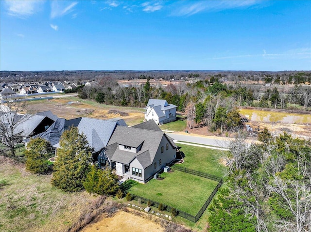 drone / aerial view featuring a residential view