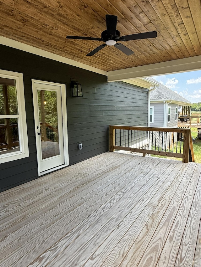 7189 Paxton Cir Unit 32, Hixson, TN 37343 - deck with a ceiling fan
