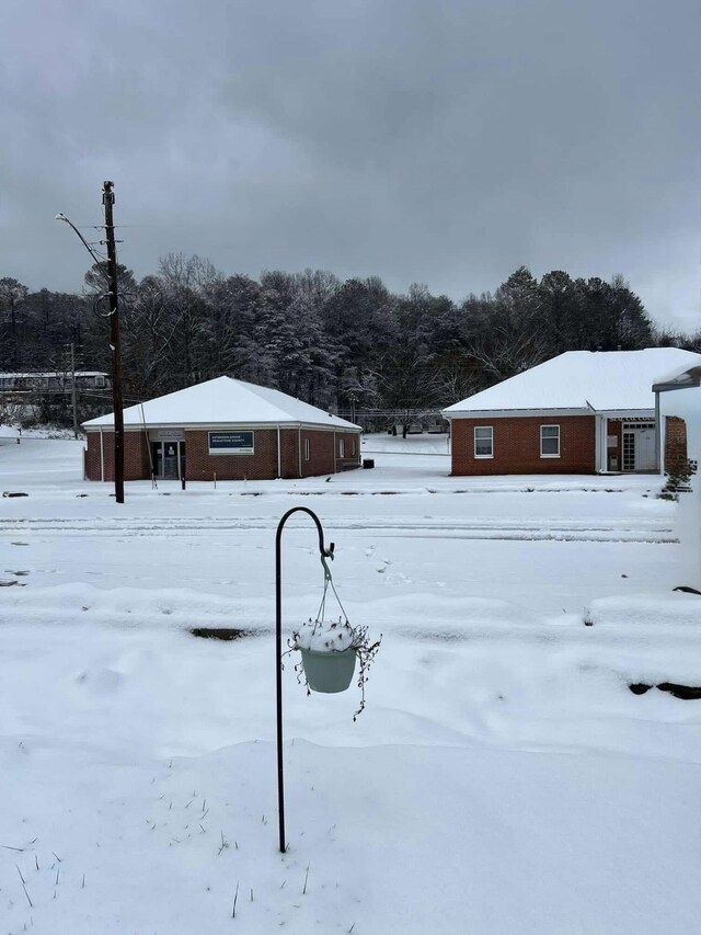 view of snowy yard