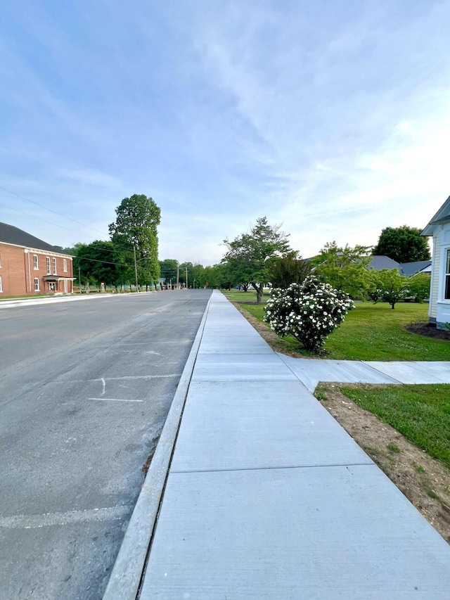 view of street with sidewalks