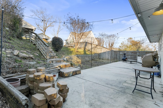 view of patio / terrace featuring a fenced backyard