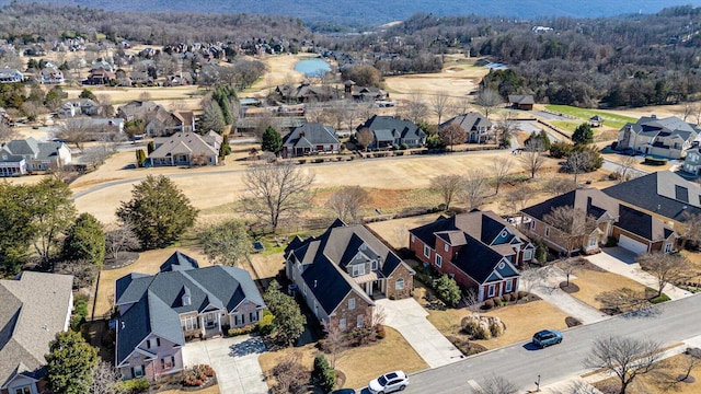 bird's eye view featuring a residential view