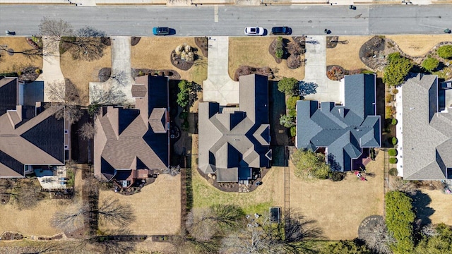 drone / aerial view with a residential view