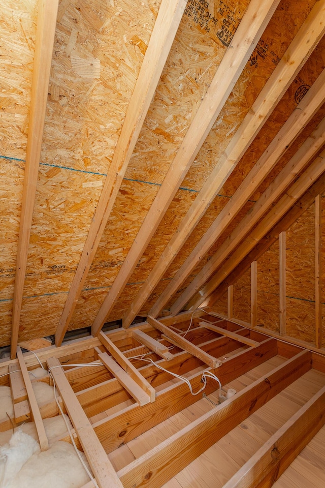 view of attic