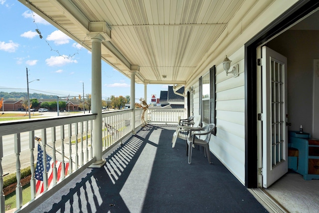 view of balcony