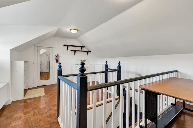 bonus room with vaulted ceiling