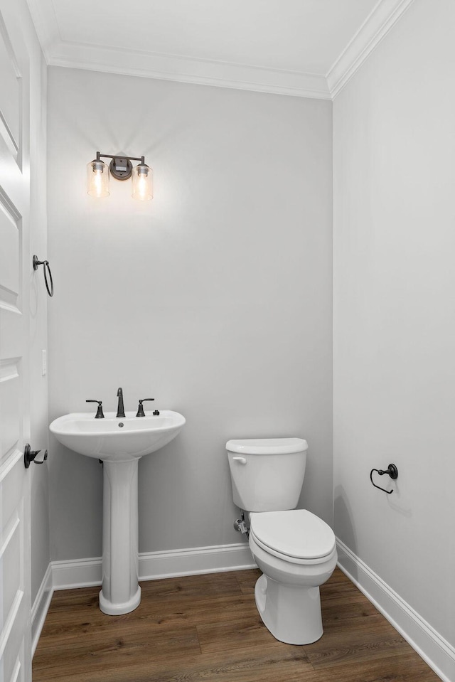 9676 Mayfly Rd # 10, Ooltewah, TN 37363 - bathroom with wood finished floors and crown molding