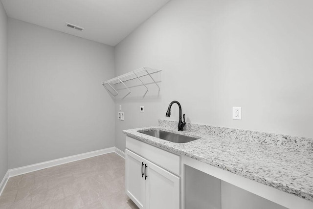 9676 Mayfly Rd # 10, Ooltewah, TN 37363 - laundry area with electric dryer hookup, washer hookup, and cabinet space
