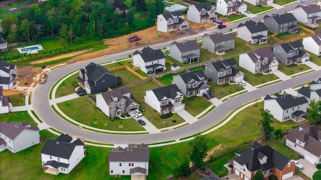 drone / aerial view featuring a residential view