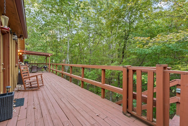 view of deck