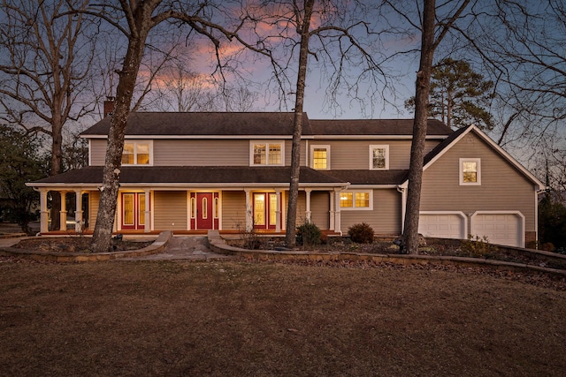 414 Shadow Pkwy, Chattanooga, TN 37421 - view of front of home featuring a garage and a chimney