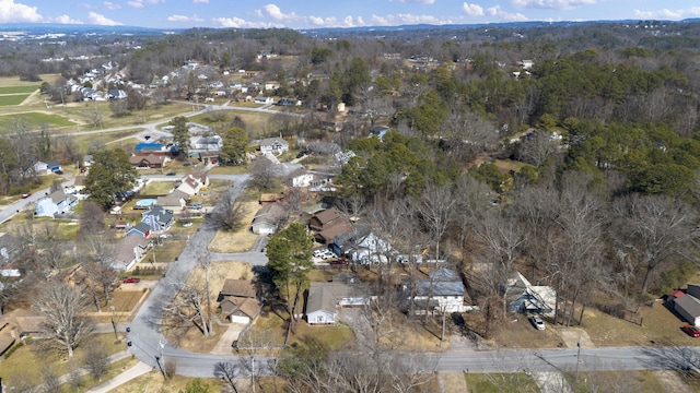 aerial view featuring a residential view