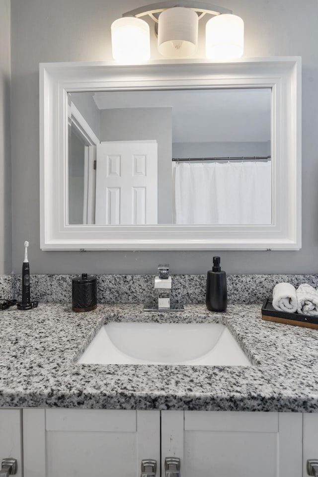 bathroom featuring vanity