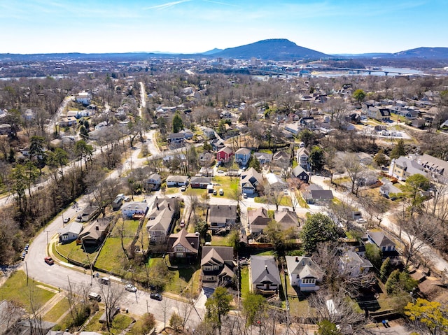 810 Boylston St, Chattanooga, TN 37405 - aerial view of residential area featuring a mountain backdrop
