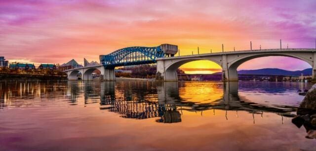810 Boylston St, Chattanooga, TN 37405 - water view featuring a notable bridge