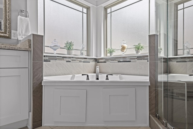 810 Boylston St, Chattanooga, TN 37405 - full bath featuring vanity, tile walls, and a shower stall