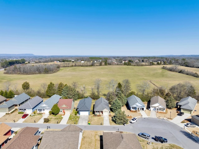 drone / aerial view featuring a residential view