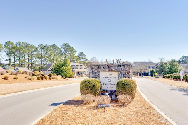 view of road with a residential view