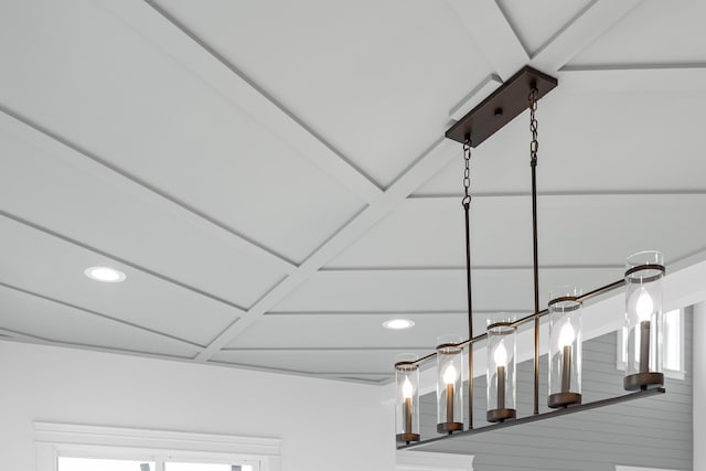 room details with recessed lighting