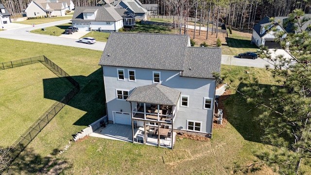 birds eye view of property