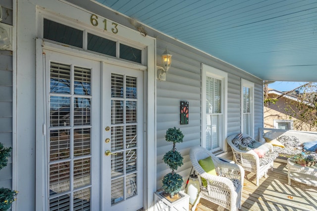 view of patio with covered porch