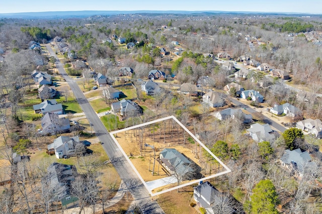 aerial view featuring a residential view