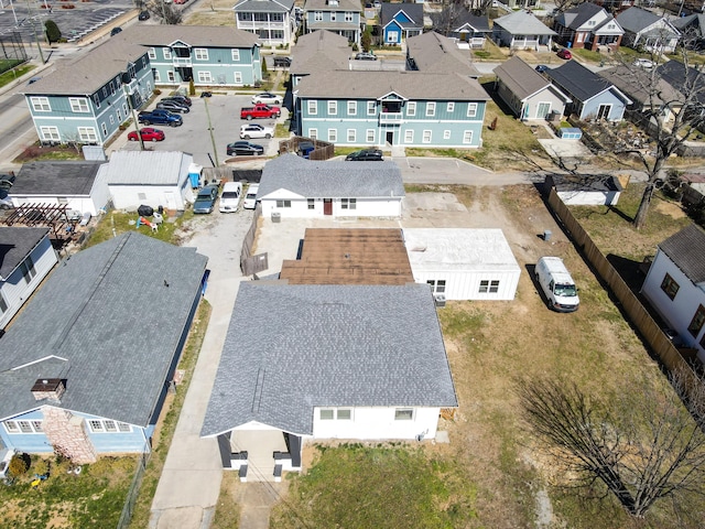 aerial view featuring a residential view