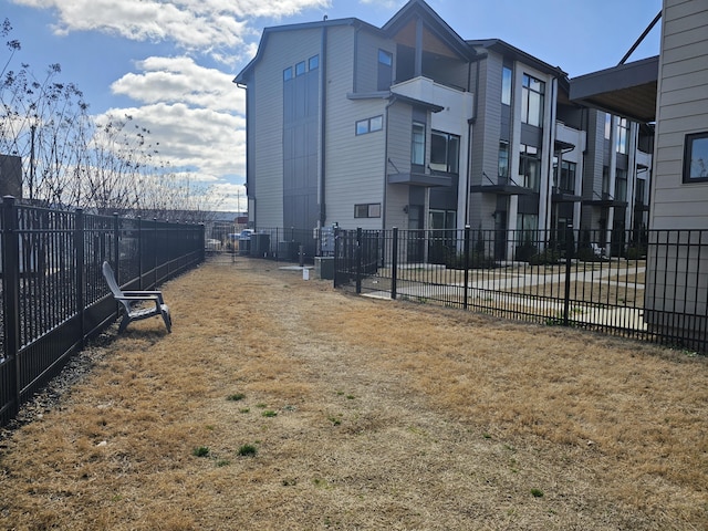 exterior space featuring fence