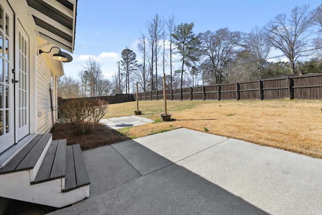 view of patio / terrace featuring a fenced backyard