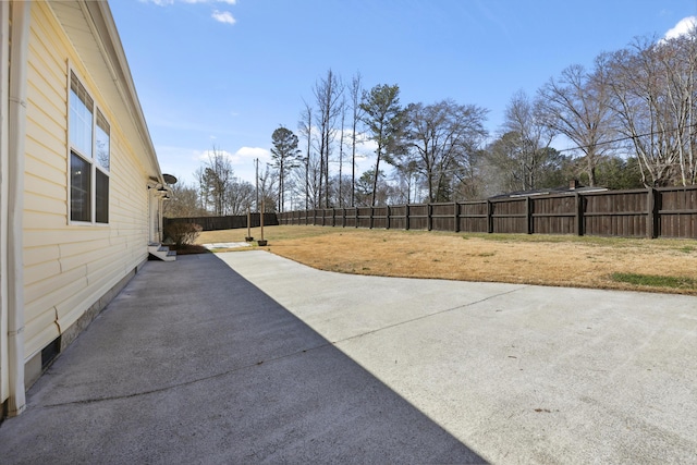 view of patio / terrace featuring a fenced backyard