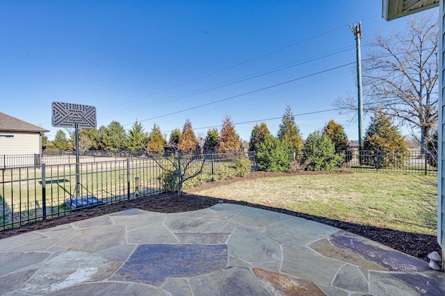 view of patio / terrace with a fenced backyard